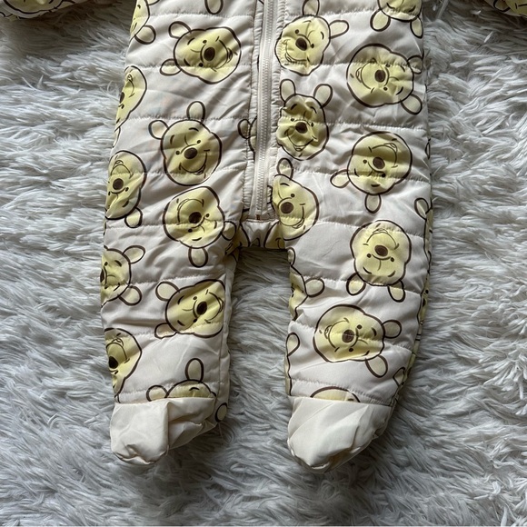 Disney Baby Winnie The Pooh Zip Up Snowsuit New Without Tags Size 3 To 6 Months - Picture 7 of 9